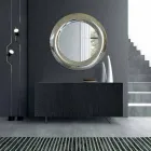 Modern Mirror in Mirrored Crystal Finish Made in Italy - Stilla Viadurini