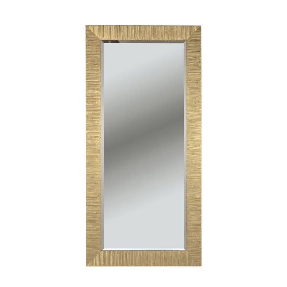 Rectangular Mirror with Ground Mirror Made in Italy - Bacco Viadurini
