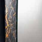 Rectangular Design Mirror with Glass Frame Made in Italy - Eclisse Viadurini