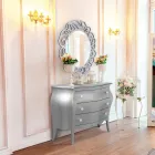 Round Mirror with Openwork Pattern Made in Italy - Ferona Viadurini