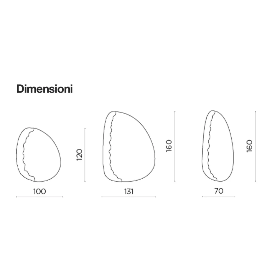 Shaped Mirror with Mottled Glass Insert Made in Italy - Amata Viadurini