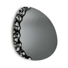 Shaped Mirror with Mottled Glass Insert Made in Italy - Amata Viadurini