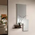 Polished Edge Wall Mirror with ABS Frame Made in Italy - Evora Viadurini