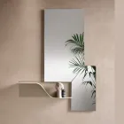 Polished Edge Wall Mirror with ABS Frame Made in Italy - Evora Viadurini
