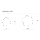 Leaf-Shaped Mirror in Two Sizes and Colors Made in Italy - Levian Viadurini