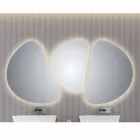 Bathroom wall mirror with LED backlight Pirro Viadurini