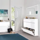 Rectangular Wall Mirror with White or Anthracite Frame - Emanuelito Viadurini