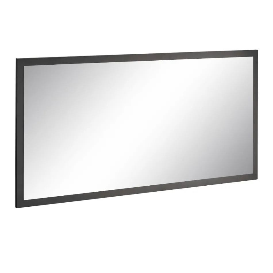 Rectangular Wall Mirror with White or Anthracite Frame - Emanuelito Viadurini
