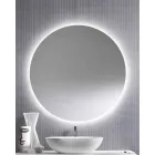 Round Backlit Wall Mirror with LED Made in Italy - Ronda Viadurini
