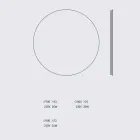 Round Backlit Wall Mirror with LED Made in Italy - Ronda Viadurini