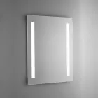 Polished Wire Bathroom Mirror with LED Backlight Made in Italy - Tony Viadurini