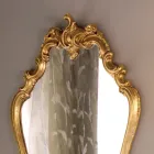 Shaped Baroque Mirror with Gold Leaf Frame Made in Italy - Precious Viadurini