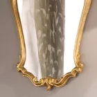 Shaped Baroque Mirror with Gold Leaf Frame Made in Italy - Precious Viadurini