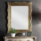 Classic Mirror with Rectangular Gold Frame Made in Italy - Florence Viadurini
