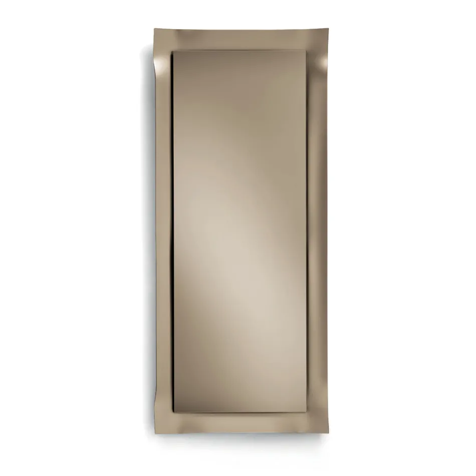 Mirror with Shaped Frame Available in 3 Sizes and 2 Colors - Carolina Viadurini