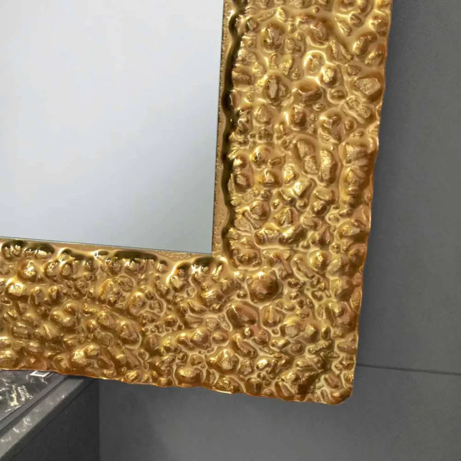 Mirror with decorative modern design glass frame, Cecilia Viadurini