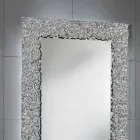 Mirror with decorative modern design glass frame, Cecilia Viadurini