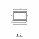 Mirror with decorative modern design glass frame, Cecilia Viadurini