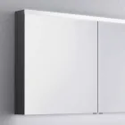 Bathroom mirror with 2-door bath-tub, modern design, Carol Viadurini