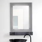 Three-Color Plexiglass Wall Mirror Cabinet Made in Italy - Kiran Viadurini