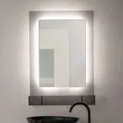 Three-Color Plexiglass Wall Mirror Cabinet Made in Italy - Kiran Viadurini