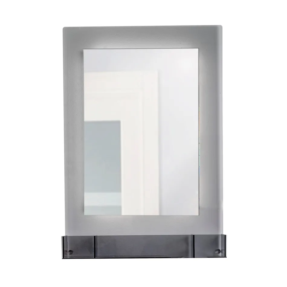Three-Color Plexiglass Wall Mirror Cabinet Made in Italy - Kiran Viadurini
