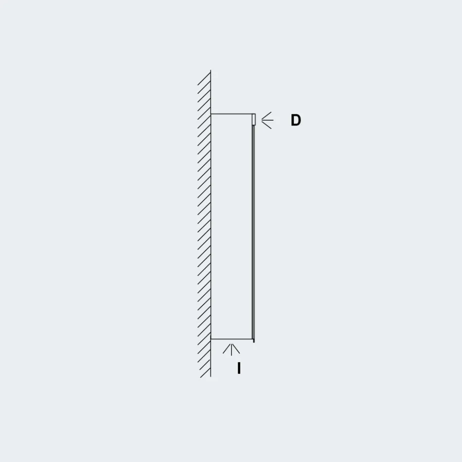 Carol mirror cabinet with 3 doors and LED lights Viadurini