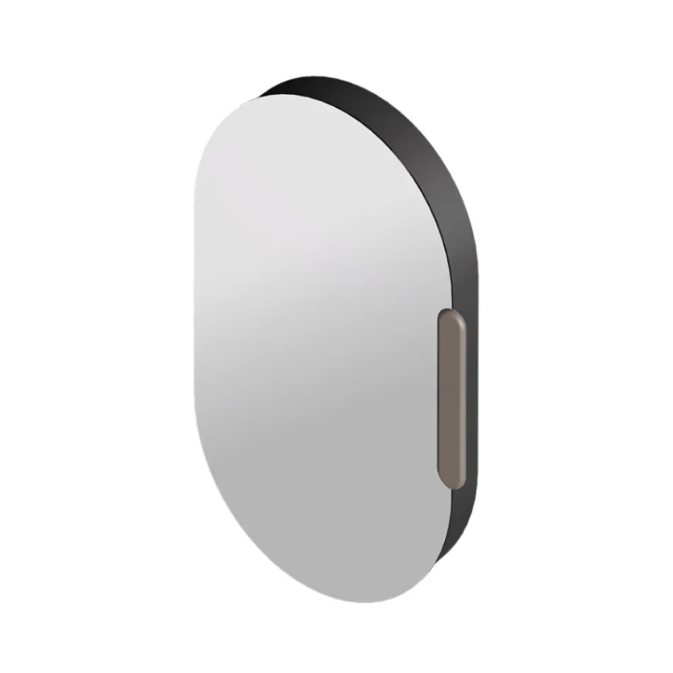 Ceramic Mirror Container in Various Colors Made in Italy - Girl Viadurini