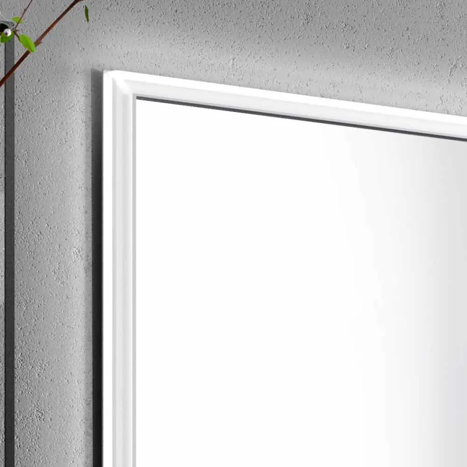 2-Door Contemporary Recessed Contemporary Design LED Door Mirror, Adele Viadurini