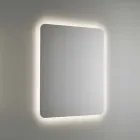 Rounded Bathroom Mirror with LED Backlight Made in Italy - Pato Viadurini
