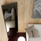 Wall Mirror with Opening Door and Coat Hooks Made in Italy - Boro Viadurini