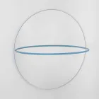 Wall Mirror with Modern Steel Coat Rack Made in Italy - Chioccia Viadurini