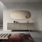 Arabella Wall Mirror with Engravings Made in Italy Viadurini