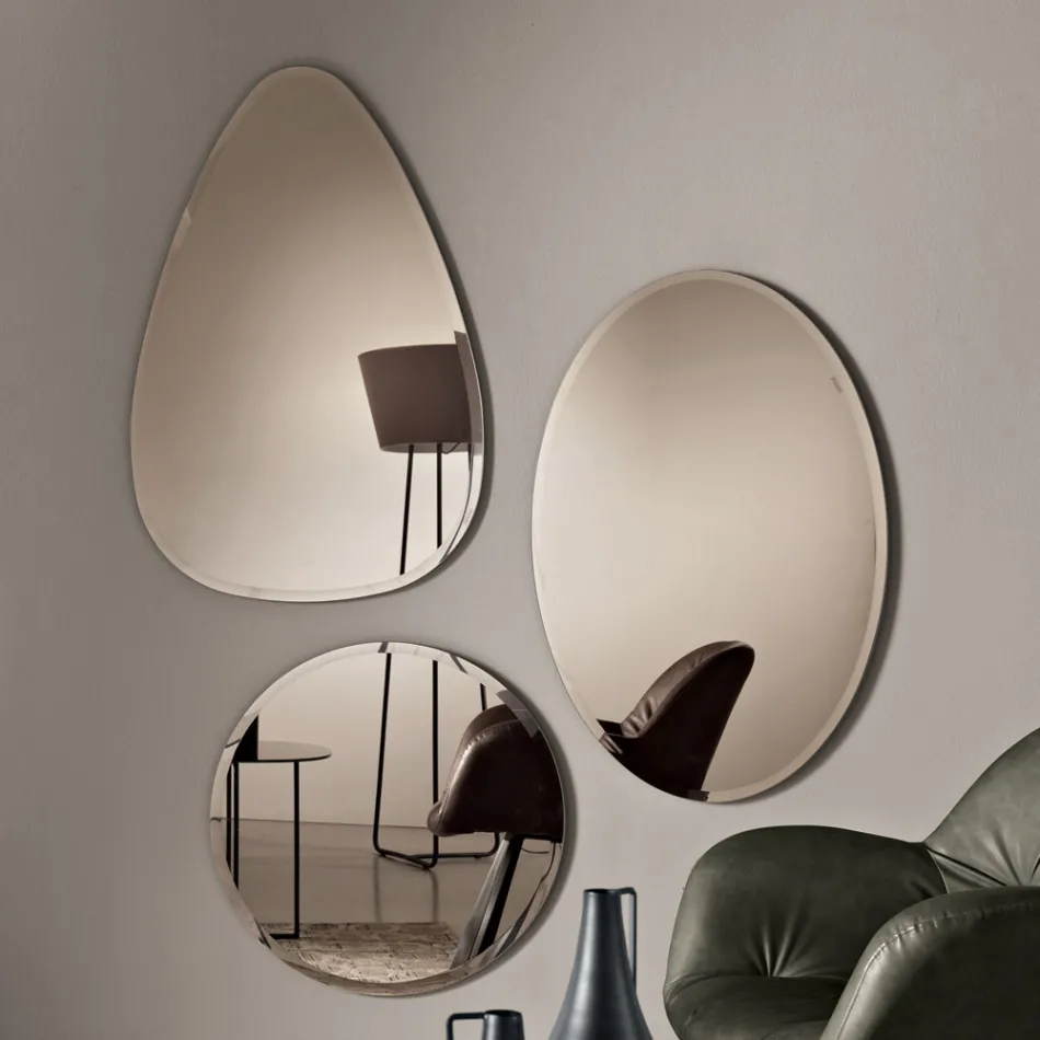 Beata Wall Mirror with Perimeter Grinding Made in Italy Viadurini
