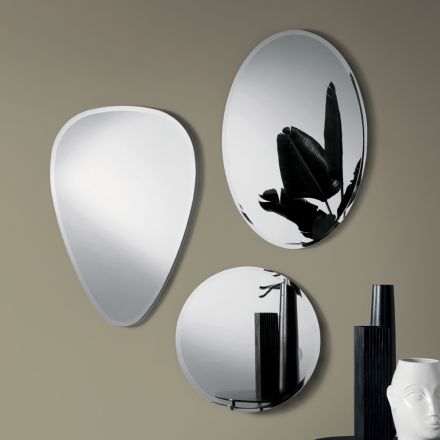 Beata Wall Mirror with Perimeter Grinding Made in Italy Viadurini