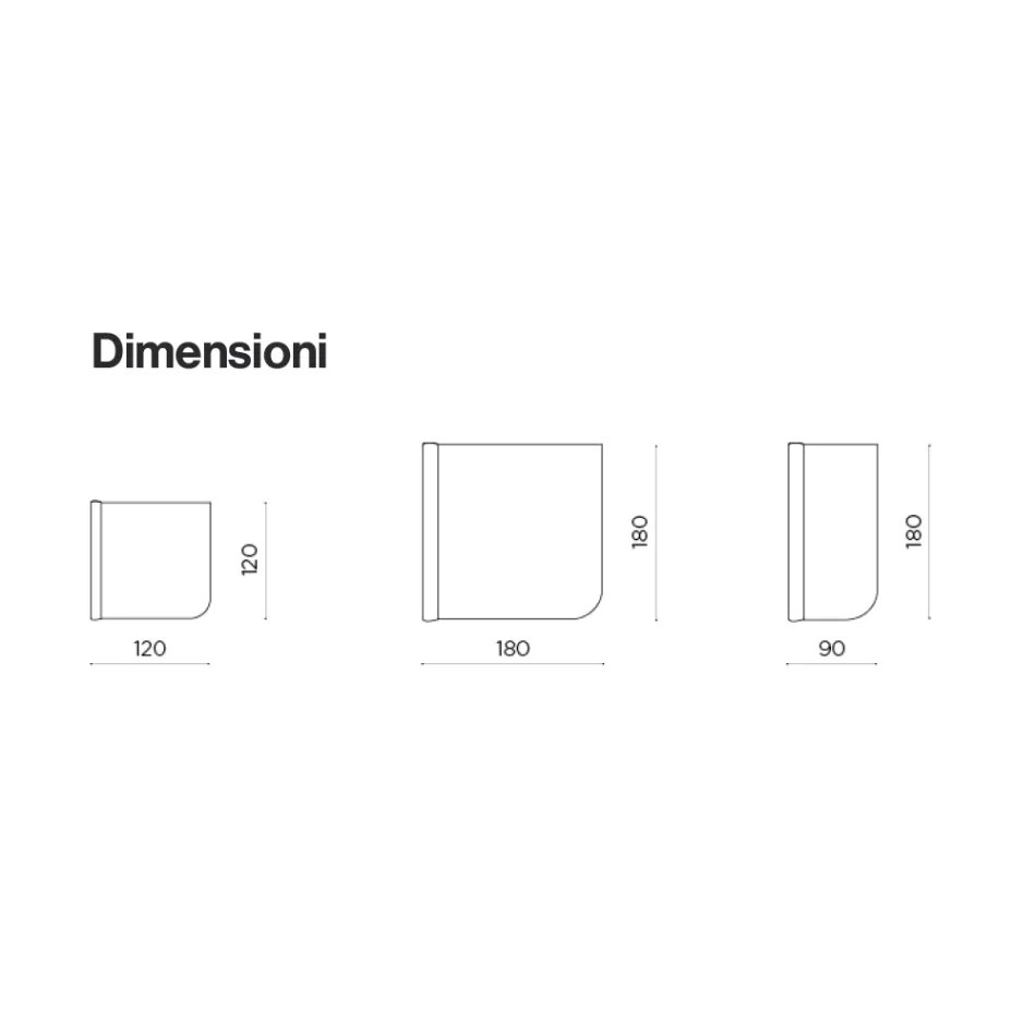 Beniamina Wall Mirror with Wave Side Made in Italy Viadurini