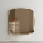 Wall Mirror with Structure in Black Painted Wood Made in Italy - Arya Viadurini