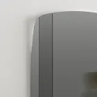 Wall Mirror with Structure in Black Painted Wood Made in Italy - Arya Viadurini