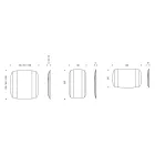 Wall Mirror with Structure in Black Painted Wood Made in Italy - Arya Viadurini