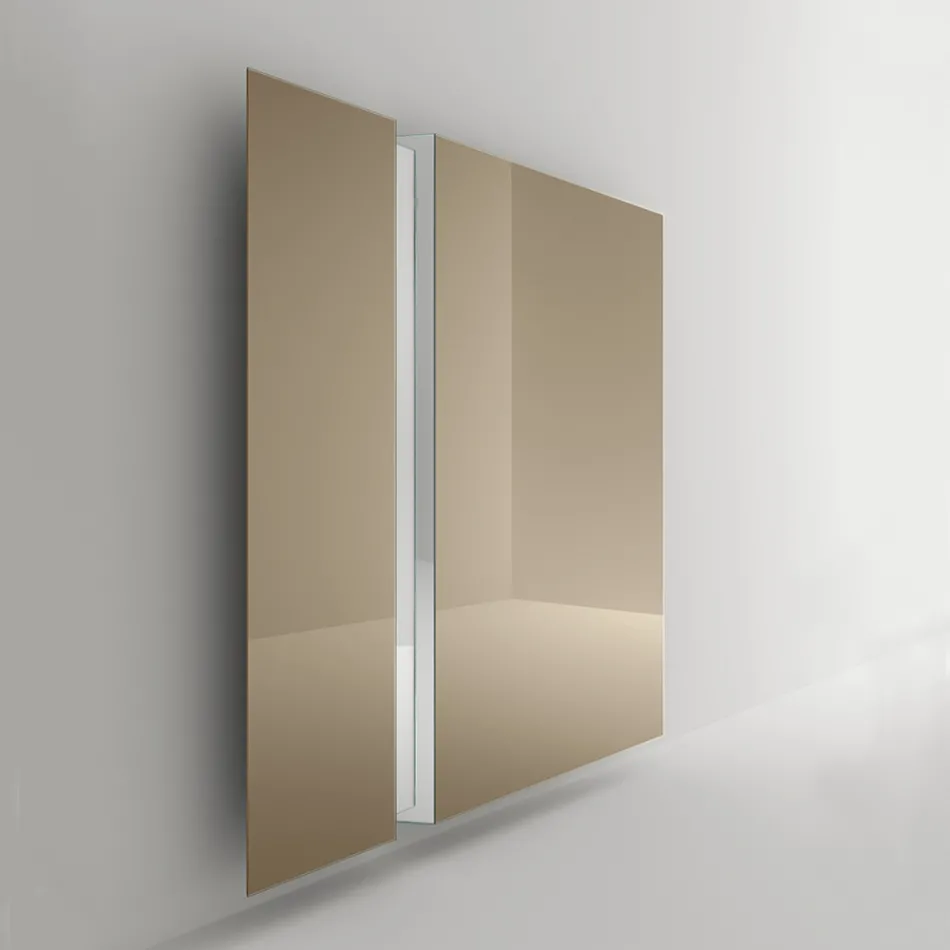 Wall Mirror with V-Shaped Side Cut Made in Italy - Spirit Viadurini