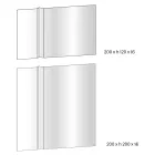 Wall Mirror with V-Shaped Side Cut Made in Italy - Spirit Viadurini