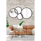 Ring-shaped Modern Design Mirror Colored Finish - Synthesis Viadurini
