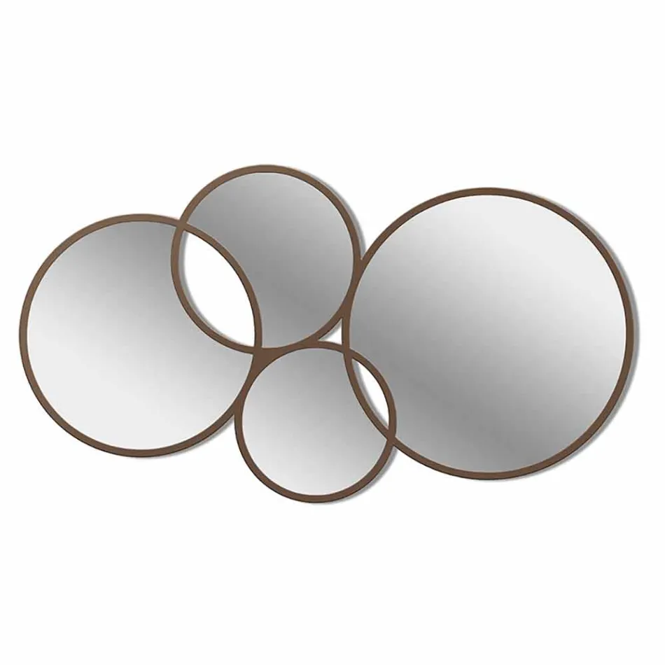 Ring-shaped Modern Design Mirror Colored Finish - Synthesis Viadurini
