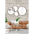 Ring-shaped Modern Design Mirror Colored Finish - Synthesis Viadurini
