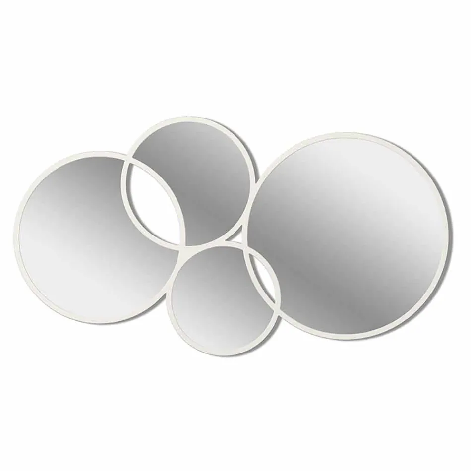 Ring-shaped Modern Design Mirror Colored Finish - Synthesis Viadurini