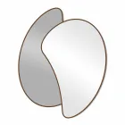 Large Design Wall Mirror with Modern Colored Finish - Mantra Viadurini