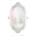 Plexiglass Wall Mirror with Gold or Silver Frame, Made in Italy - Ariele Viadurini