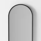 Oval Backlit Wall Mirror Made in Italy - Riflessi Viadurini