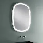 Wall Mirror for Bathroom with Integrated 4000K LED Made in Italy - Scrullo Viadurini