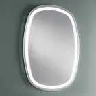 Wall Mirror for Bathroom with Integrated 4000K LED Made in Italy - Scrullo Viadurini